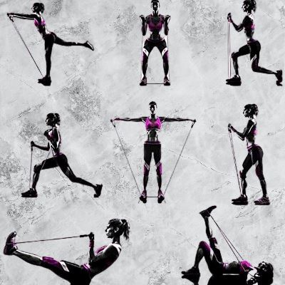Bande de résistance - ResistanceBands™ - Noir - Royaume du fitness