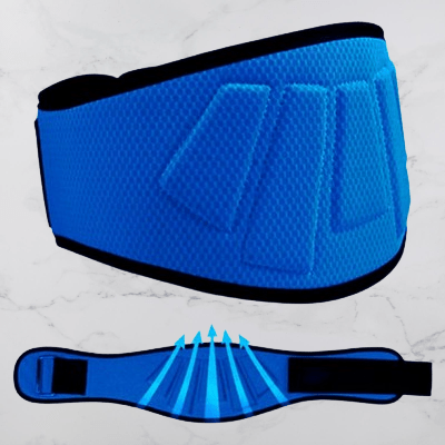 Ceinture pour la musculation - FitnessWaistBelts™ - Bleu - Royaume du fitness