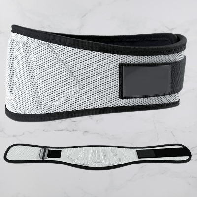 Ceinture pour la musculation - FitnessWaistBelts™ - Gris - Royaume du fitness