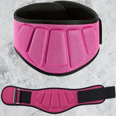 Ceinture pour la musculation - FitnessWaistBelts™ - Rose - Royaume du fitness