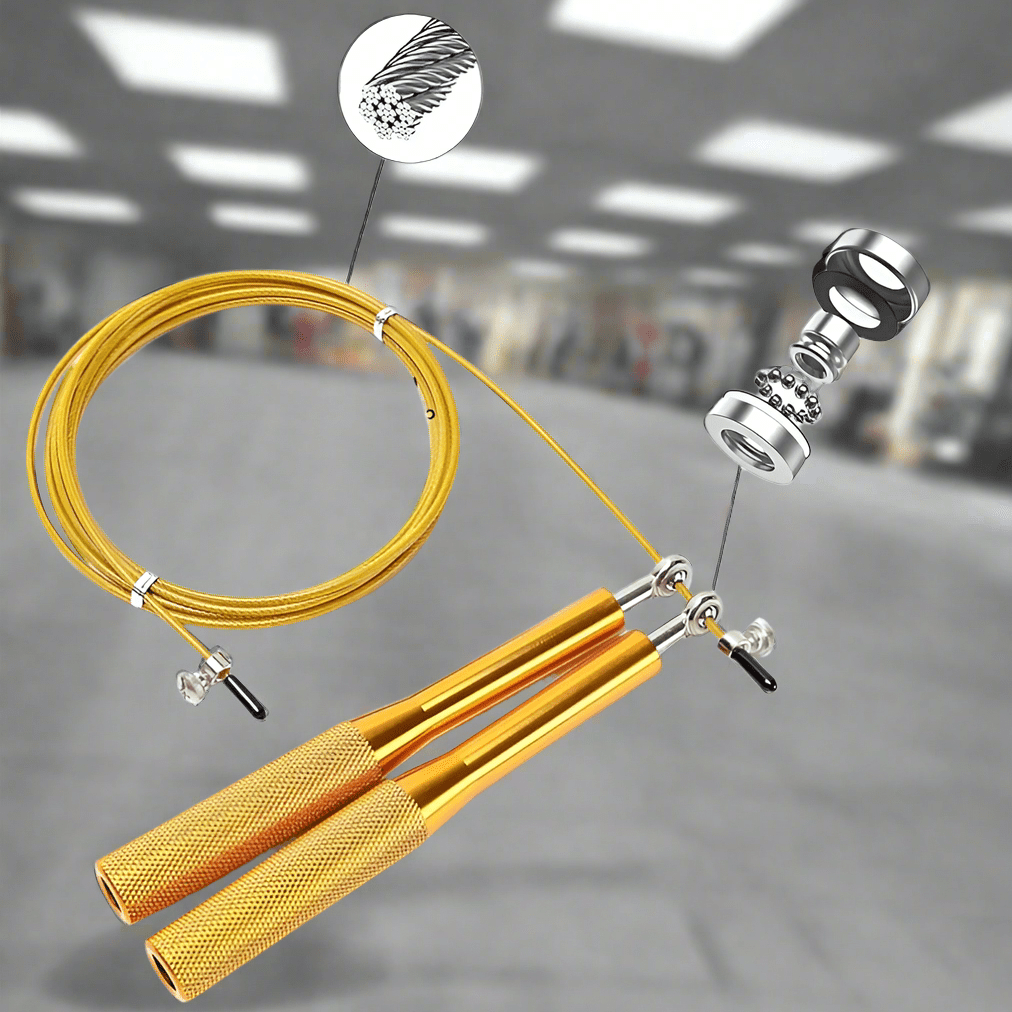 Corde à Sauter - JumpRopeCrossfit™ - Or - Royaume du fitness